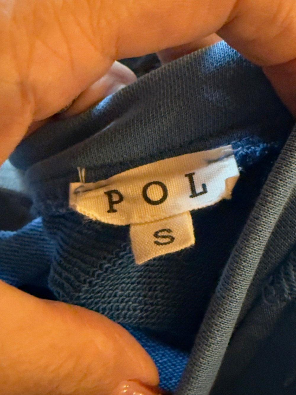 POL Back To Basics Criss Cross French Terry Pullover NWOT - Picture 11 of 12
